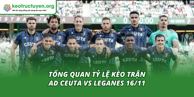 Tỷ lệ kèo trận AD Ceuta vs Leganes 16/11 cập nhật mới nhất